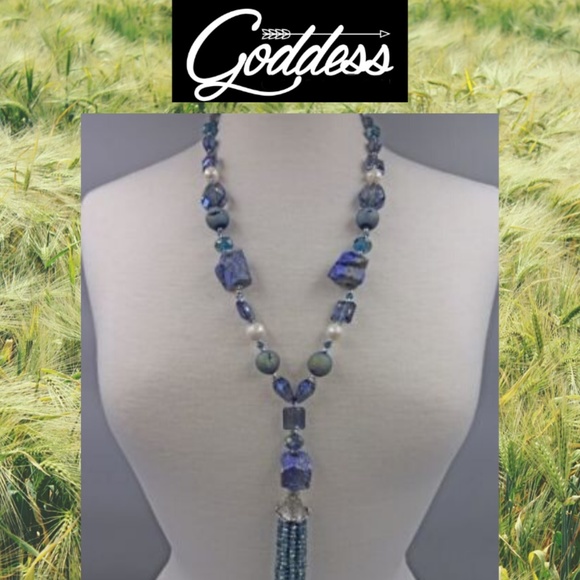 💙" Blue on Blue" Lapis Necklace💙 - Picture 1 of 5